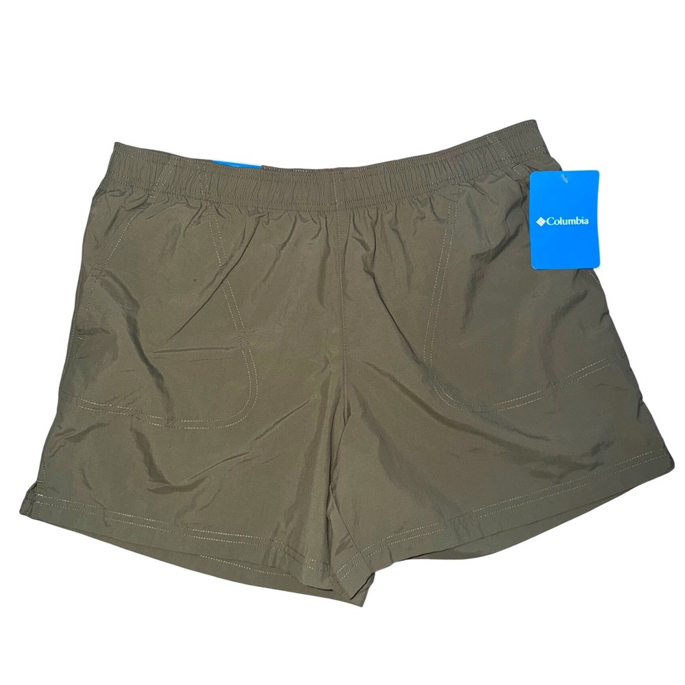 Columbia Sandy River Shorts Womens Medium Olive Green Hiking Gorpcore NWT